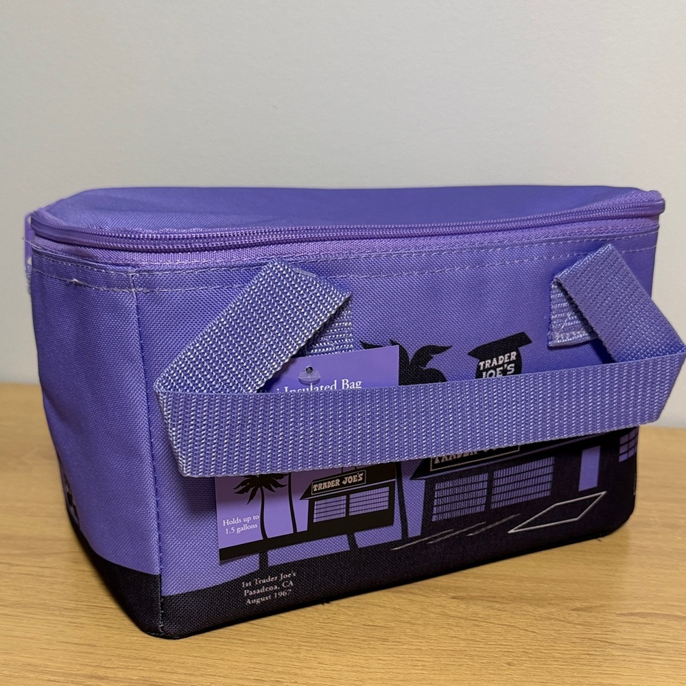 Purple Insulated Lunch Bag